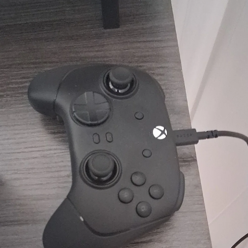 Microsoft White Gaming Console with Black Accents